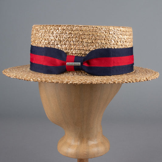 StetsonBoater straw hatHatBritish Parts Lucerne