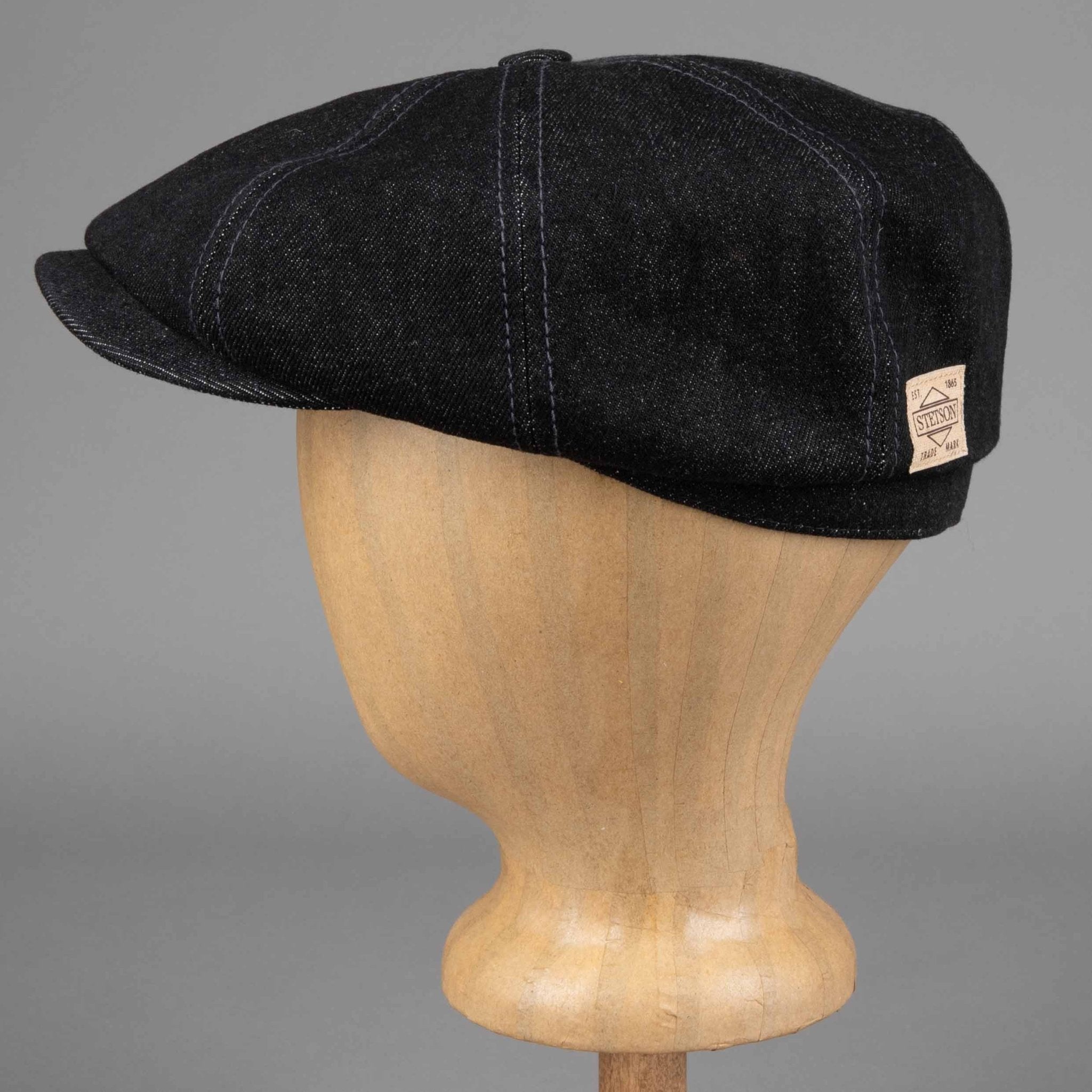 StetsonHatteras Denim slider cap in blackCapBritish Parts Lucerne