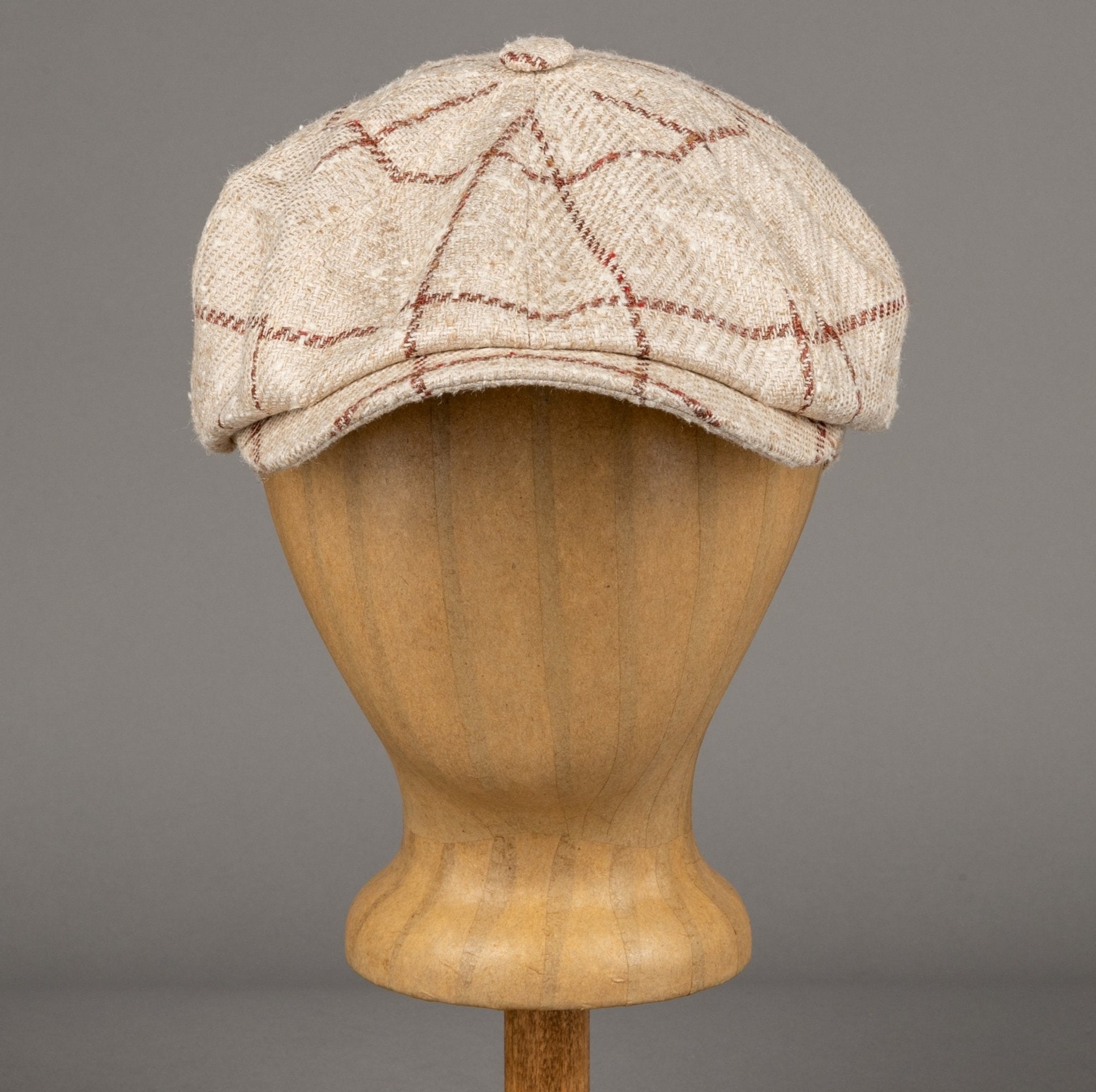 StetsonHatteras slider cap Silk/Wool CheckCapBritish Parts Lucerne