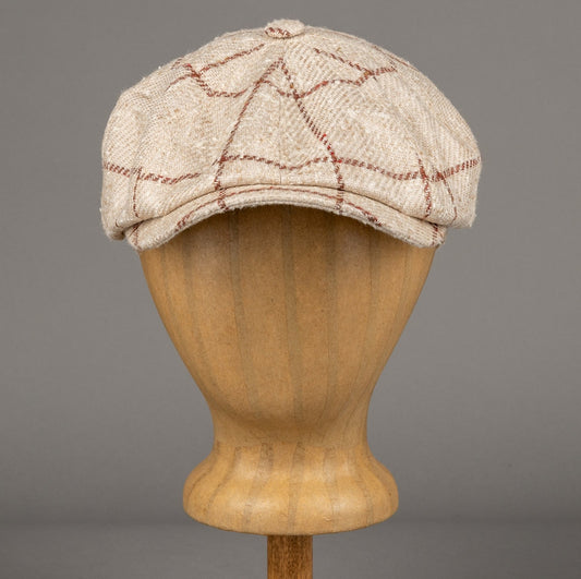 StetsonHatteras slider cap Silk/Wool CheckCapBritish Parts Lucerne