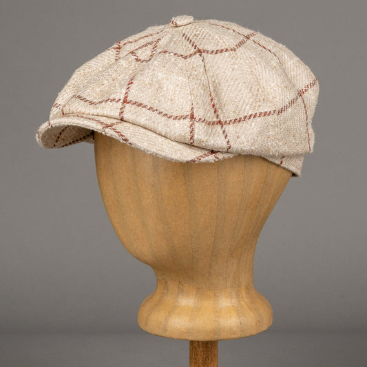 StetsonHatteras slider cap Silk/Wool CheckCapBritish Parts Lucerne