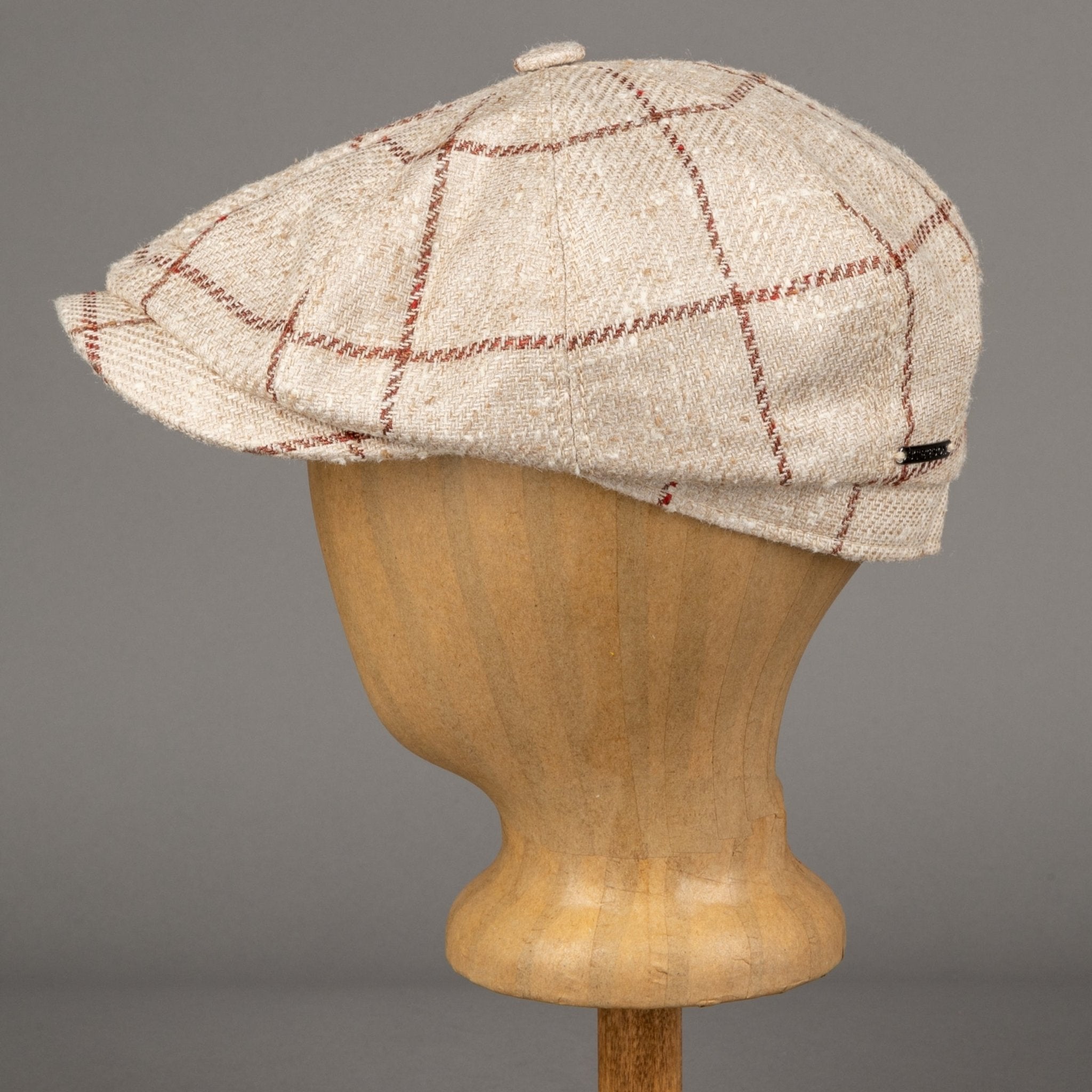StetsonHatteras slider cap Silk/Wool CheckCapBritish Parts Lucerne