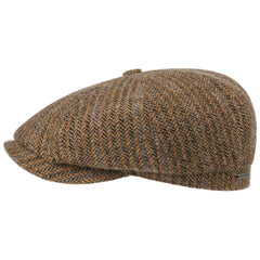 StetsonHatteras virgin wool herringbone pattern in shades of brownBritish Parts Luzern cap
