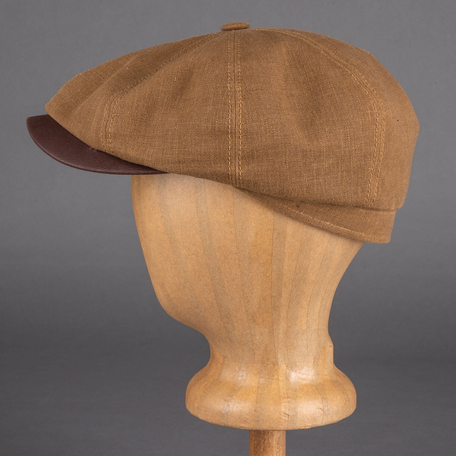 StetsonHatteras Waxed Cotton / Linen slider cap Dusty GoldCapBritish Parts Lucerne