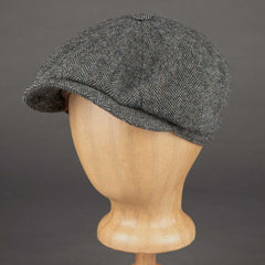 StetsonHatteras wool herringbone pattern Moss GreenCapBritish Parts Lucerne