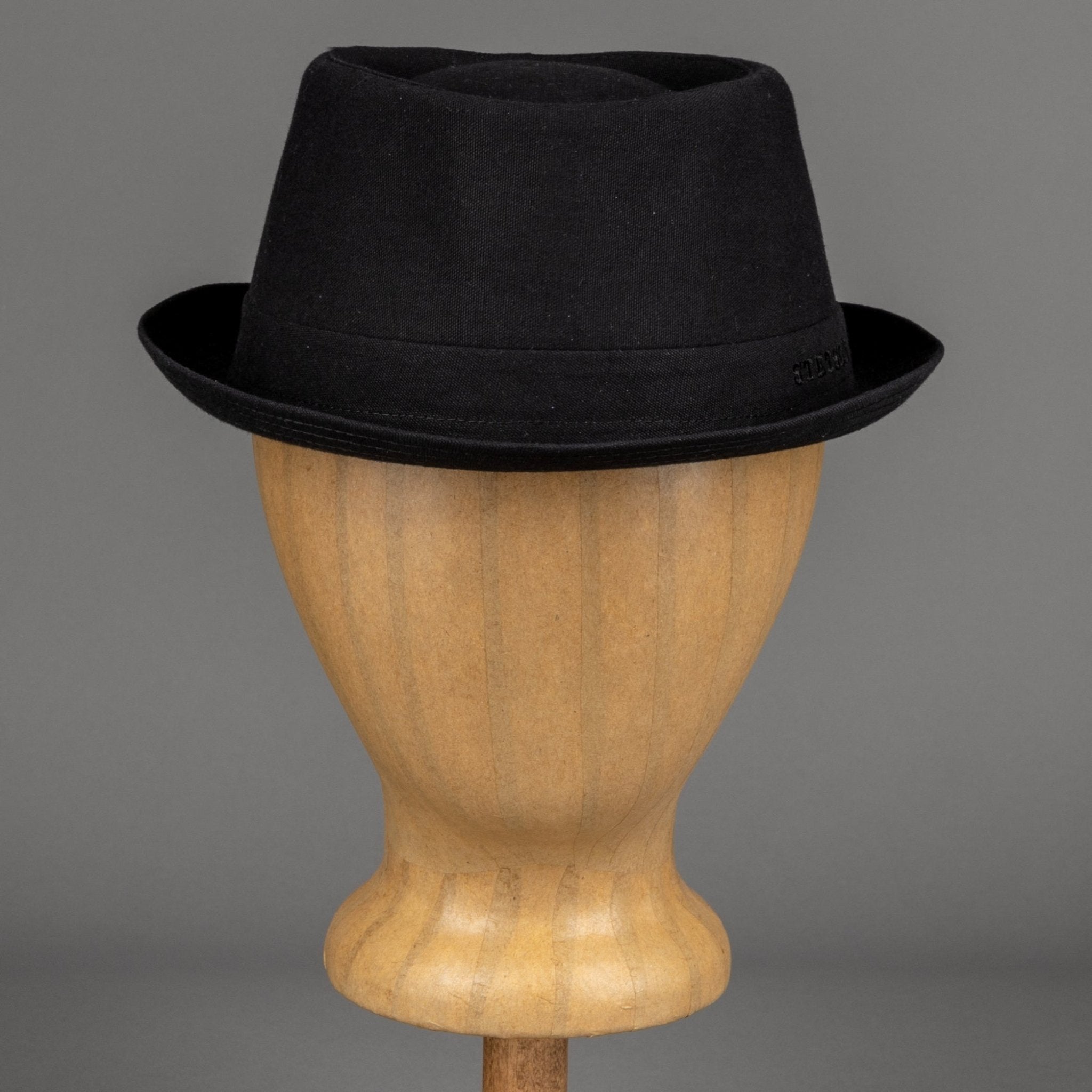 StetsonPork Pie Hat Cotton blackHatBritish Parts Lucerne