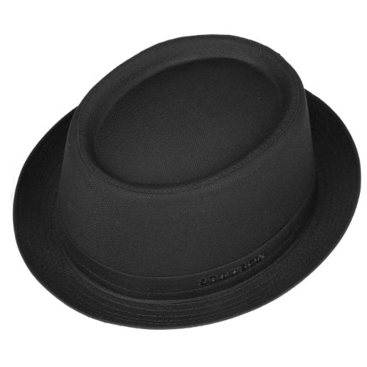 StetsonPork Pie Hat Cotton blackHatBritish Parts Lucerne