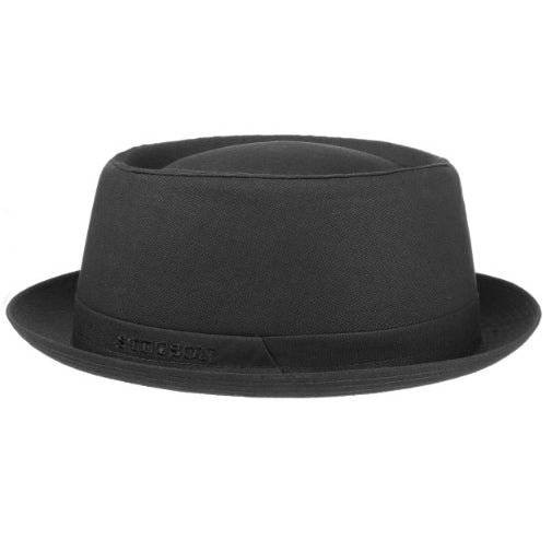 StetsonPork Pie Hat Cotton blackHatBritish Parts Lucerne
