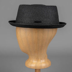 StetsonPork Pie Toyo straw hat blackHatBritish Parts Lucerne
