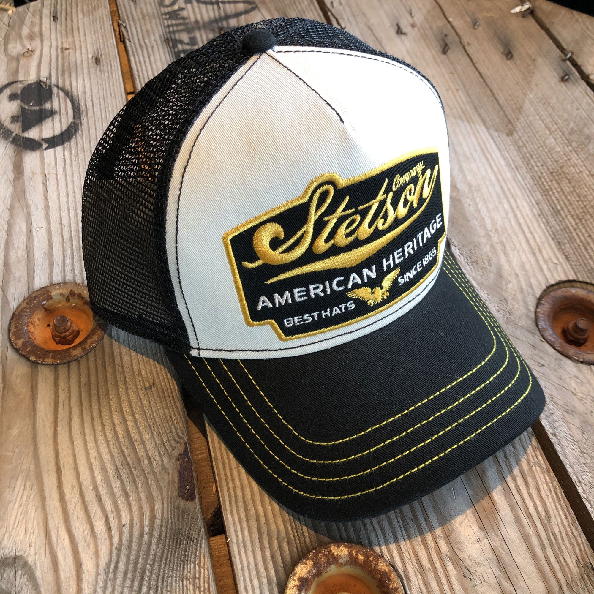 StetsonStetson Trucker Cap American Heritage blackBritish Parts Lucerne
