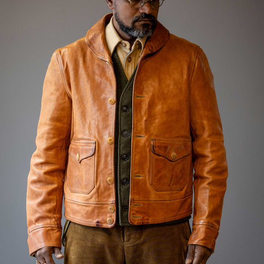 Thedi LeathersMTC - 127913 Buffalo leather jacket CognacJacketsBritish Parts Lucerne