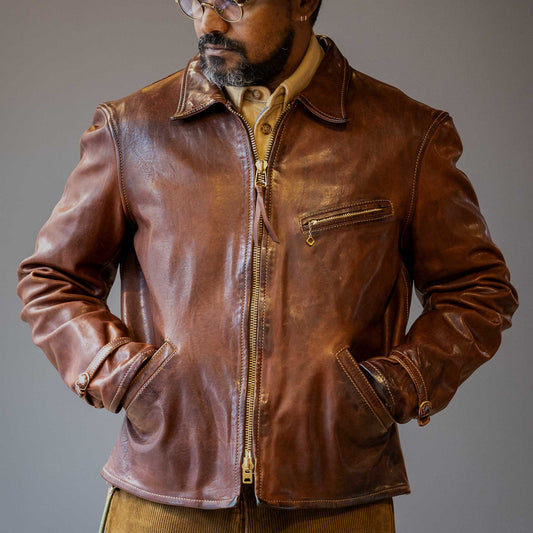 Thedi LeathersMTC - 1279720 Horse leather jacket BrownJacketsBritish Parts Lucerne