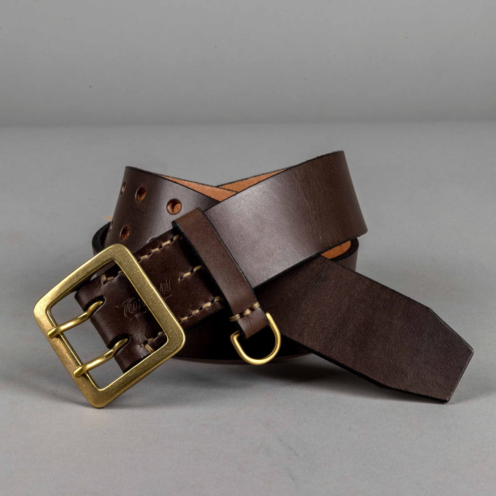 Timeless LeatherDouble pin belt 45mm brownBeltBritish Parts Lucerne