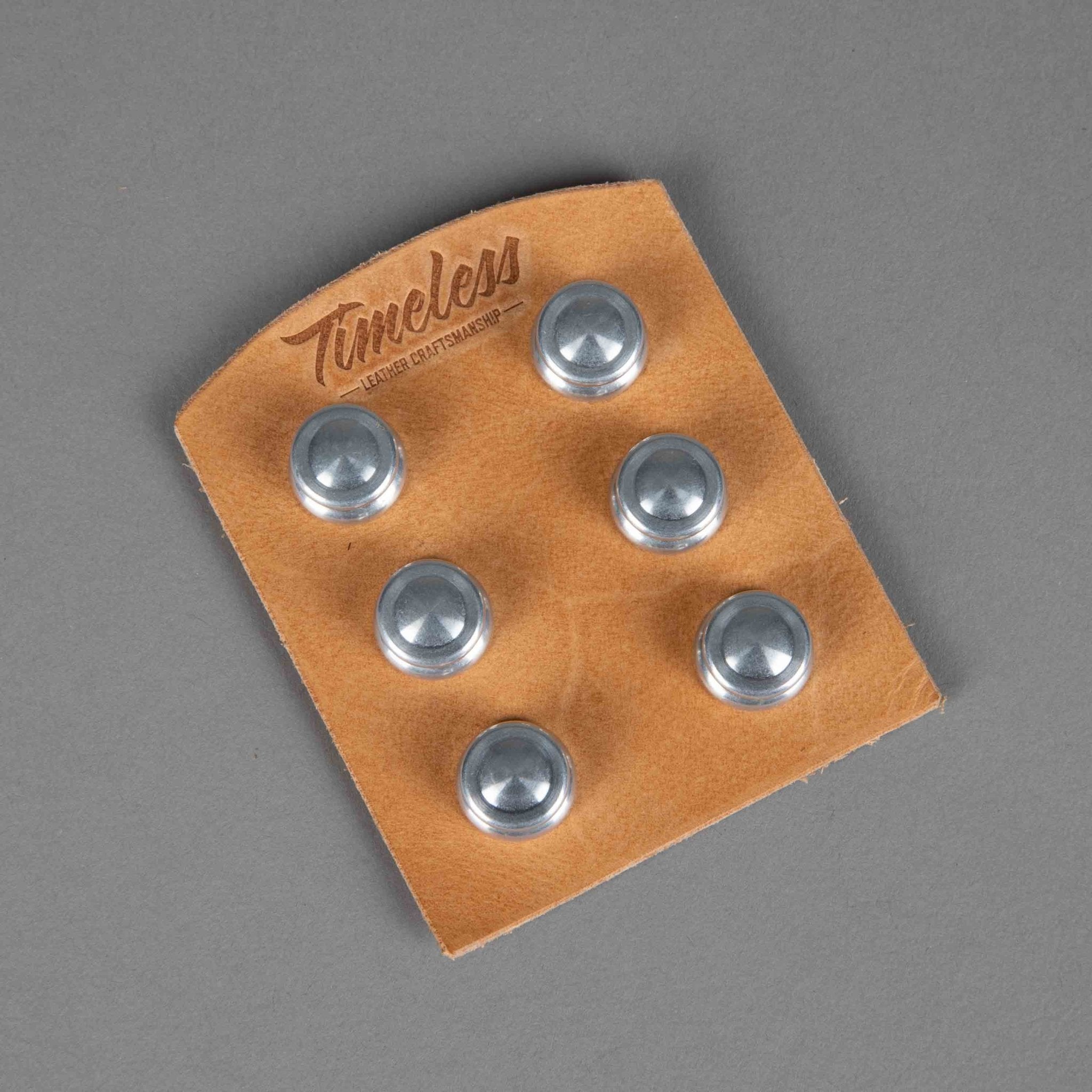 Timeless LeatherButtons for suspenders made of aluminumBritish Parts Lucerne