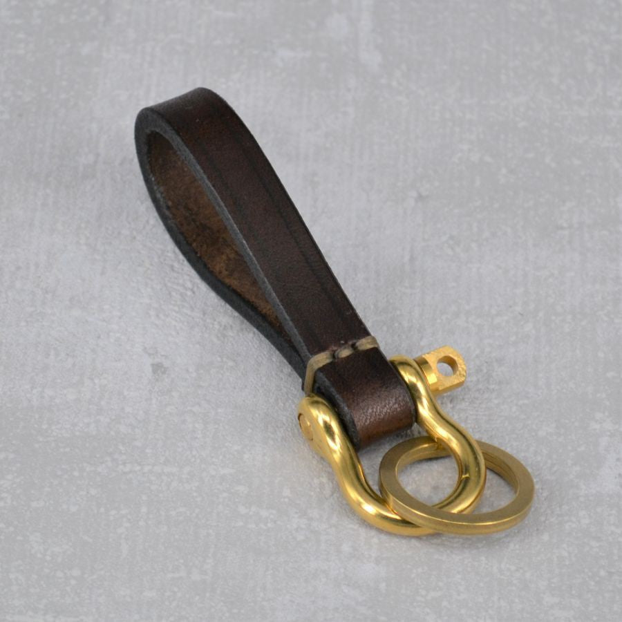 Timeless LeatherLoop Key Ring brownKey ringBritish Parts Lucerne
