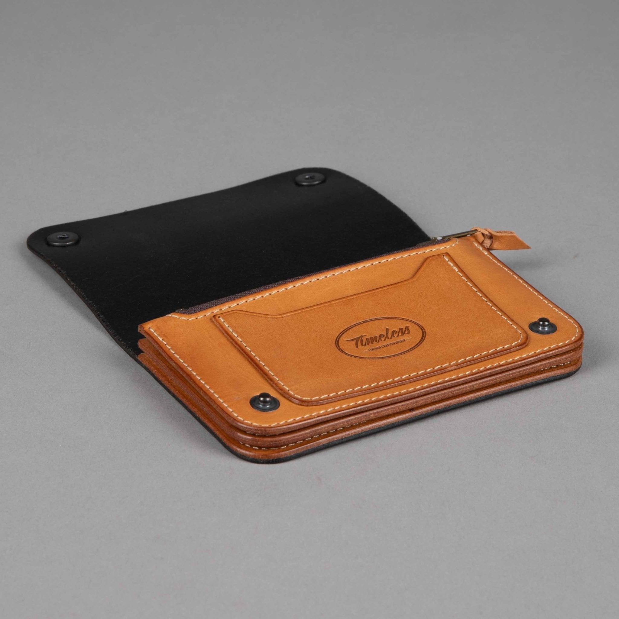 Timeless LeatherVintage Wallet blackWalletBritish Parts Lucerne