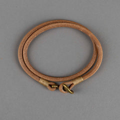 Timeless LeatherWrap bracelet naturalBritish Parts Lucerne