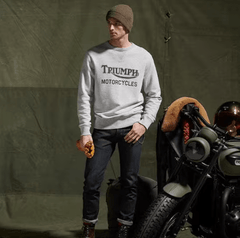 Triumph MotorcyclesRadial sweatshirt in grayLongsleeve shirtBritish Parts Lucerne
