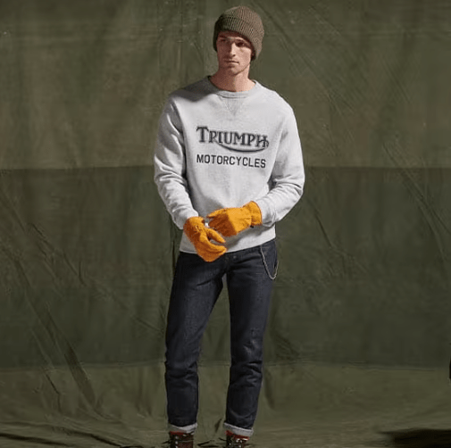 Triumph MotorcyclesRadial sweatshirt in grayLongsleeve shirtBritish Parts Lucerne
