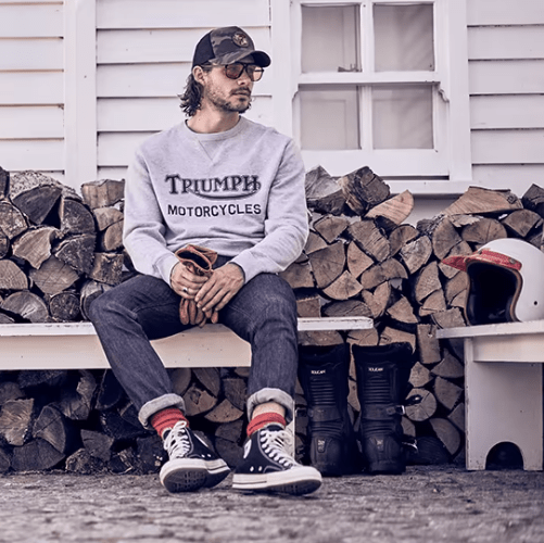 Triumph MotorcyclesRadial sweatshirt in grayLongsleeve shirtBritish Parts Lucerne
