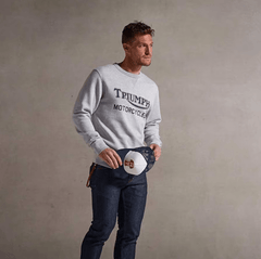 Triumph MotorcyclesRadial sweatshirt in grayLongsleeve shirtBritish Parts Lucerne