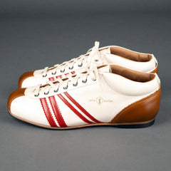 Zeha BerlinCarl Häßner - Liga - cream white / red / cognacShoesBritish Parts Luzern