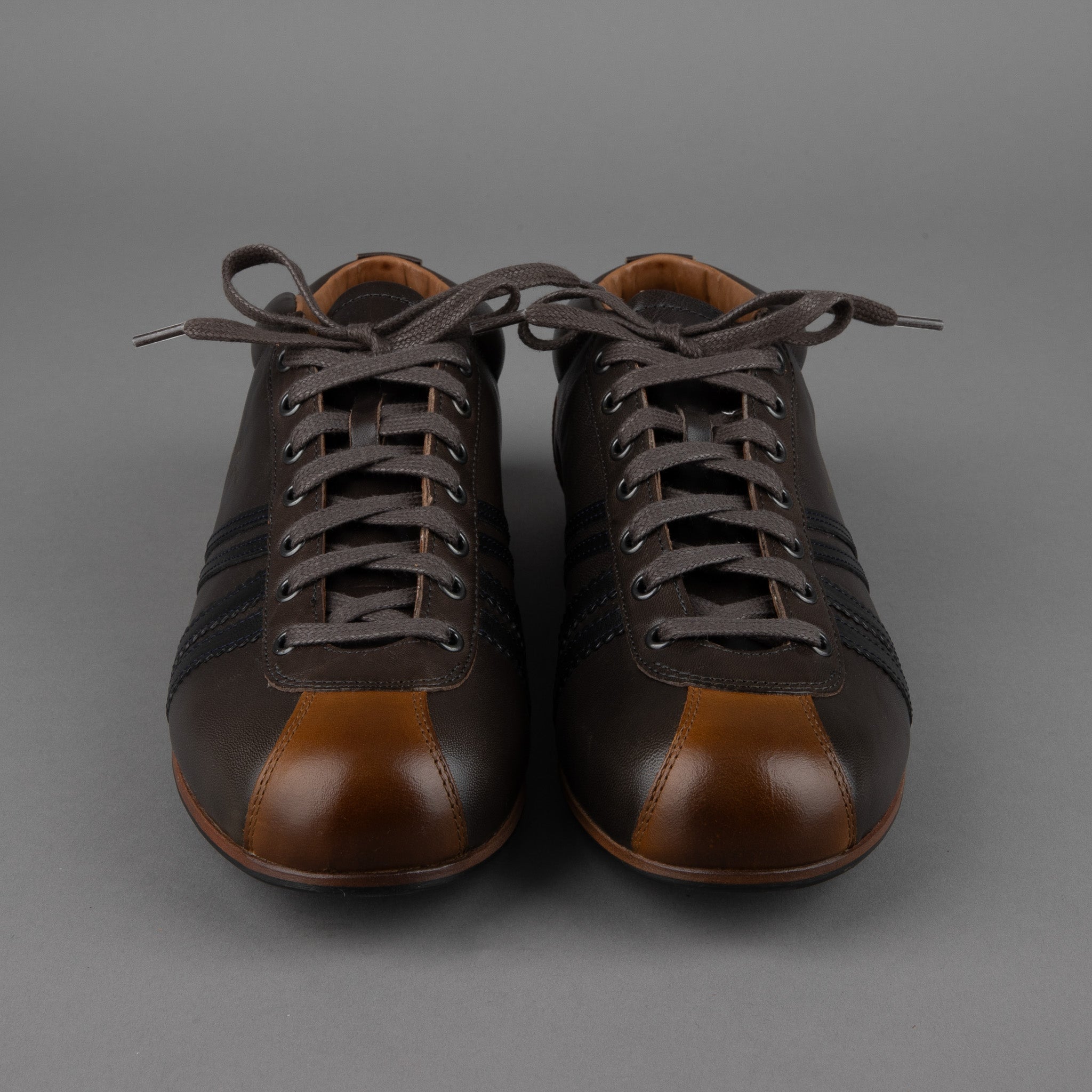 Zeha BerlinCarl Häßner - Liga - gray / blue / cognacShoesBritish Parts Luzern