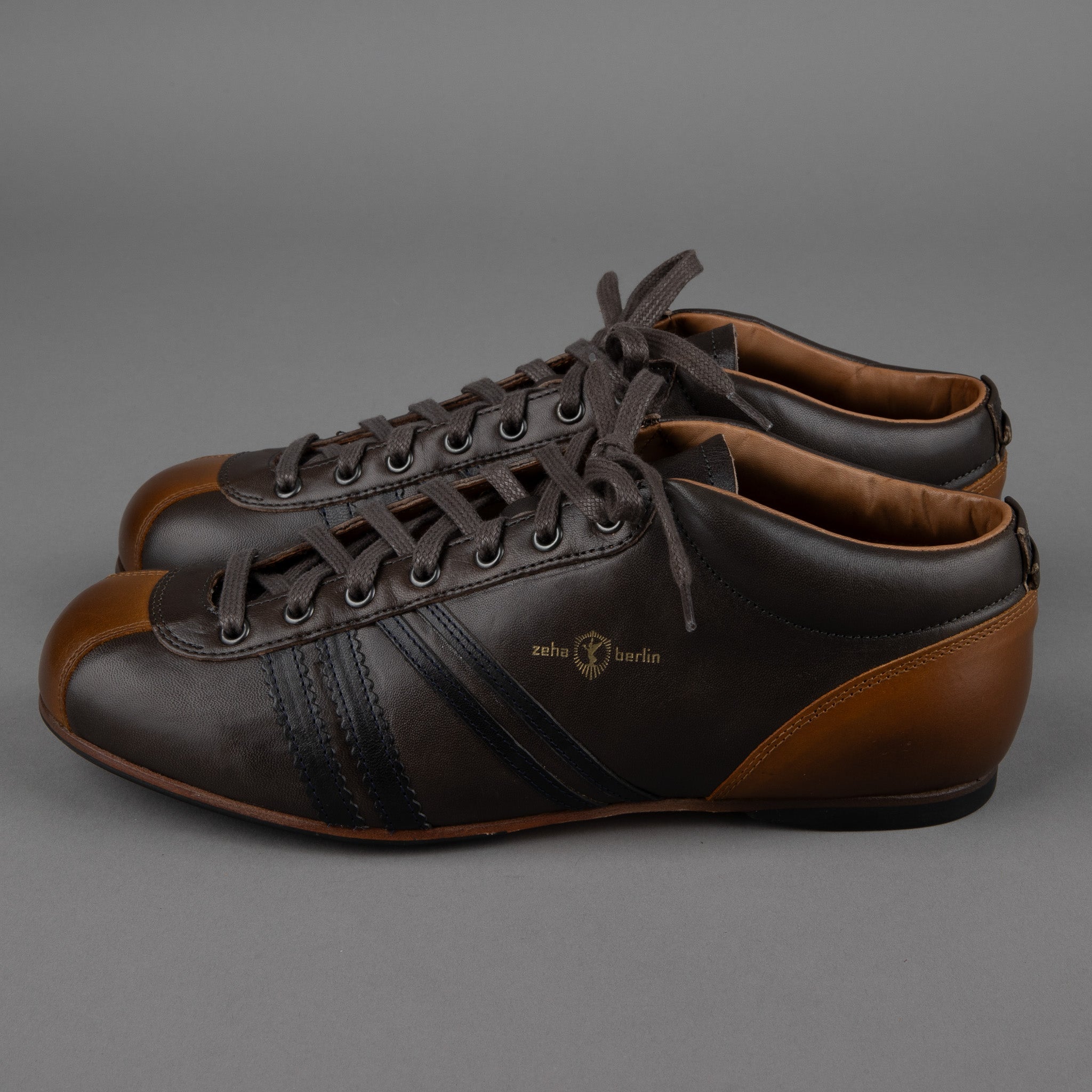 Zeha BerlinCarl Häßner - Liga - gray / blue / cognacShoesBritish Parts Luzern