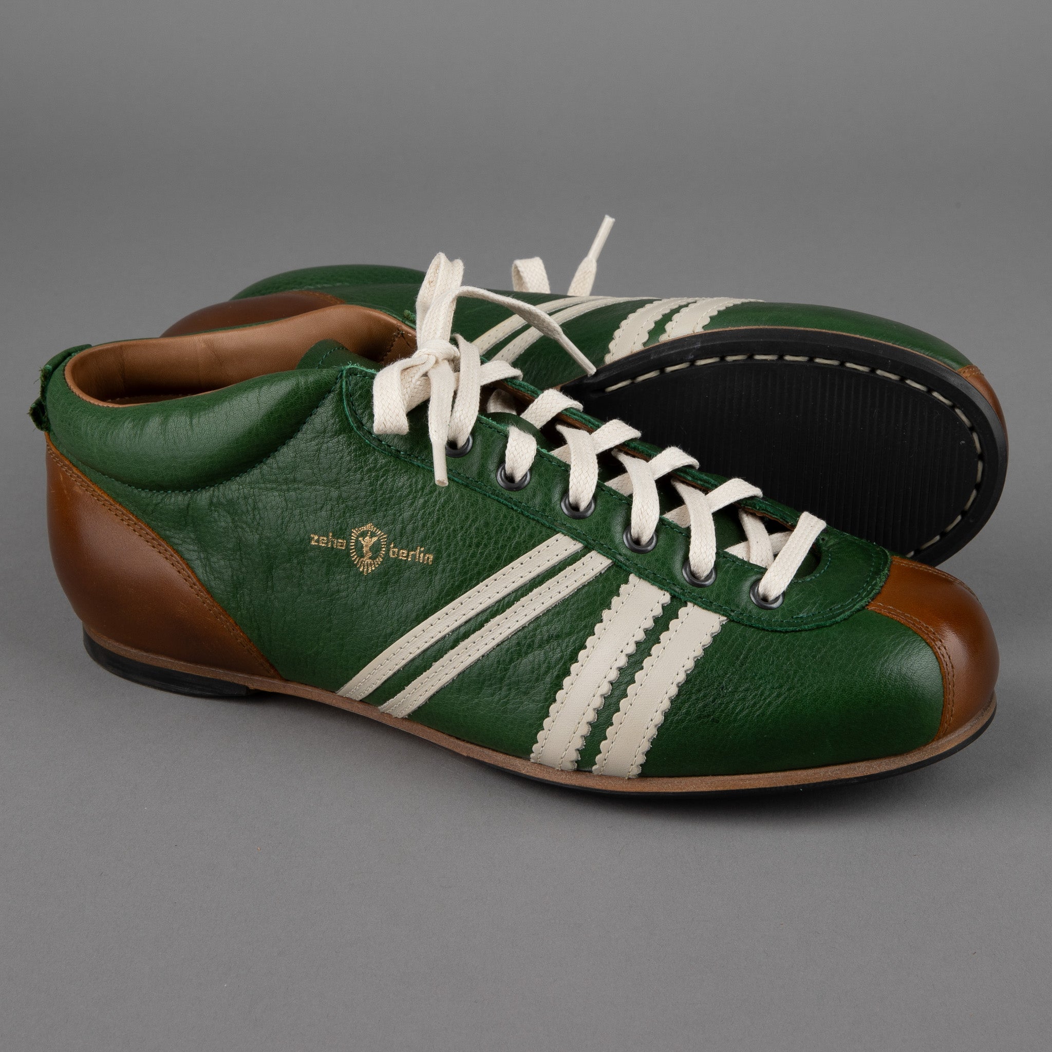 Zeha BerlinCarl Häßner - Liga - green / cream white / cognacShoesBritish Parts Luzern