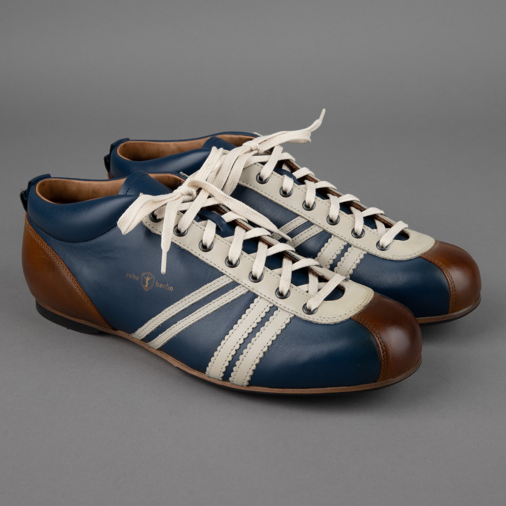 Zeha BerlinCarl Häßner - Liga - medium blue / cream white / cognacShoesBritish Parts Luzern