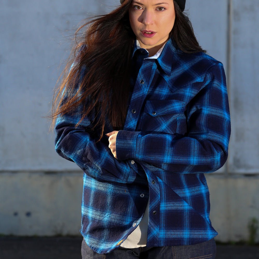 IndigoferaDawson Check Flannel Shirt IndigoHemdBritish Parts Luzern