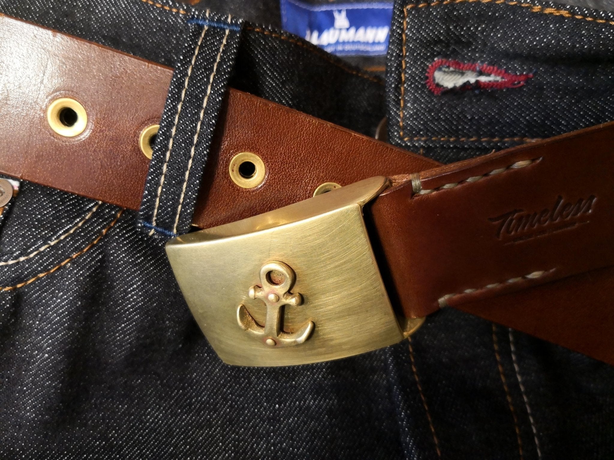 Timeless LeatherAnchor belt 40mm CognacBeltBritish Parts Lucerne