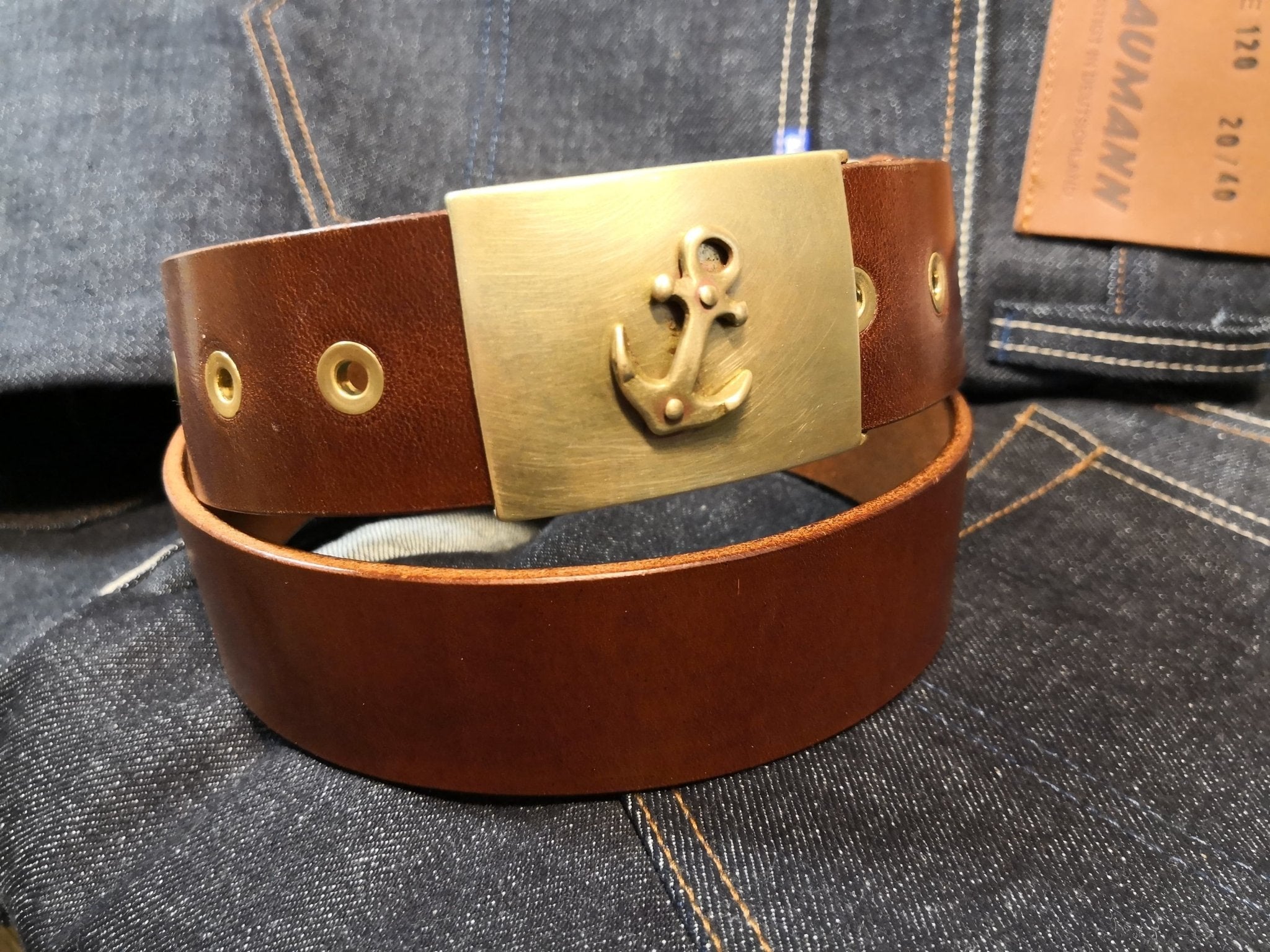 Timeless LeatherAnchor belt 40mm CognacBeltBritish Parts Lucerne