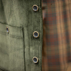 A Piece of ChicArtisan vest corduroy dark greenWaistcoatsBritish Parts Lucerne