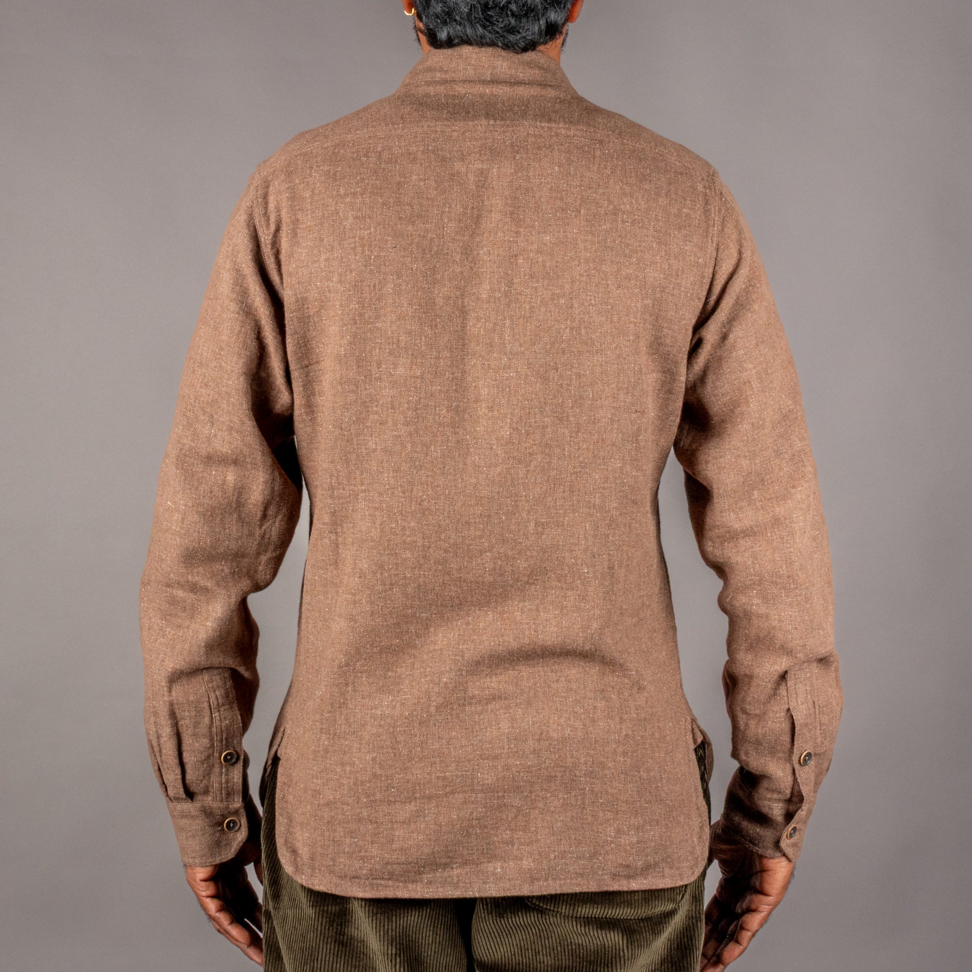 A Piece of Chic "Auvergnate" Shirt BrownShirtBritish Parts Lucerne