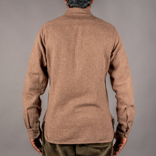 A Piece of Chic "Auvergnate" Shirt BrownShirtBritish Parts Lucerne