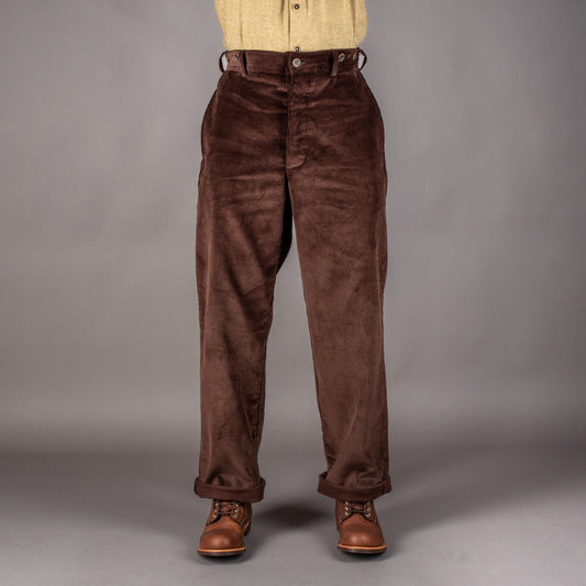 A Piece of Chic"LE MANARD" Arbeiterhose Cord DunkelbraunHosenBritish Parts Luzern