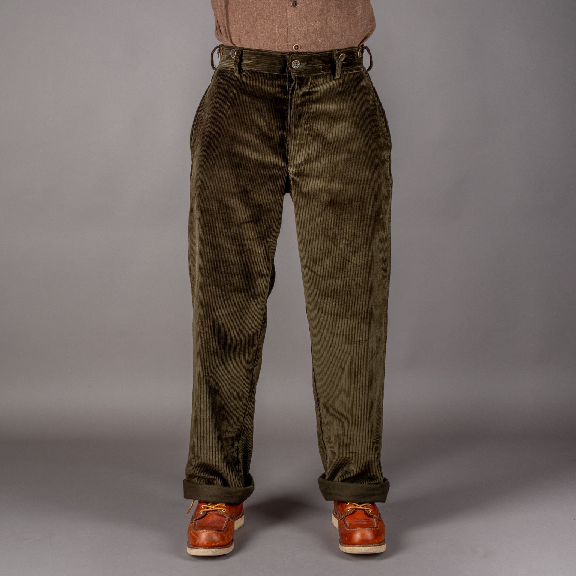 A Piece of Chic "LE MANARD" work trousers corduroy dark greenPantsBritish Parts Lucerne