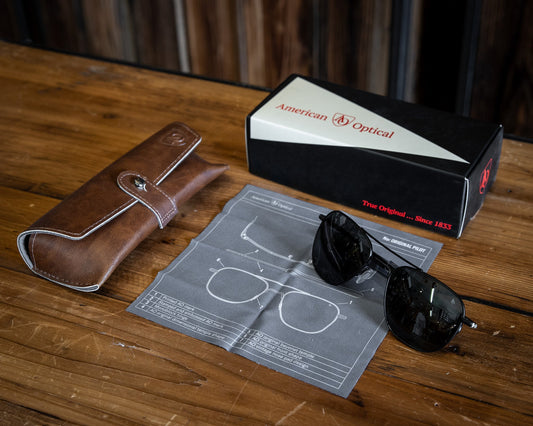 AO Eyewear "The Original Pilot" Sunglasses - BlackSunglassesBritish Parts Lucerne