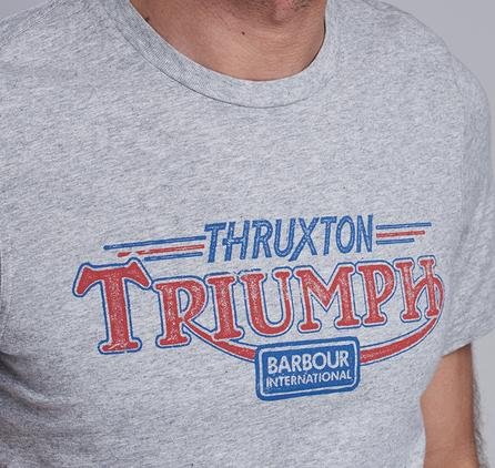Barbour InternationalTriumph Thruxton Fog Marl T-Shirt (light gray mottled)T-ShirtBritish Parts Luzern