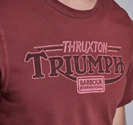 Barbour InternationalTriumph Thruxton Garnet Red T-ShirtT-ShirtBritish Parts Lucerne