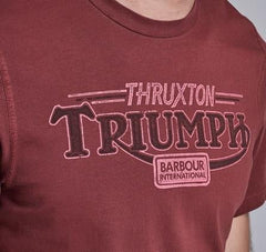 Barbour InternationalTriumph Thruxton Garnet Red T-ShirtT-ShirtBritish Parts Lucerne
