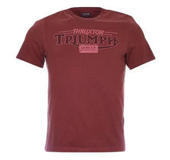 Barbour InternationalTriumph Thruxton Garnet Red T-ShirtT-ShirtBritish Parts Lucerne