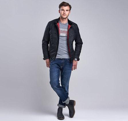 Barbour InternationalTriumph Thruxton Grey Marl T-Shirt (dark gray mottled)T-ShirtBritish Parts Luzern