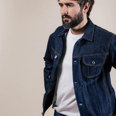 BenzakTrucker Jacket BDJ - 05 Vintage Indigo SelvedgeShirtBritish Parts Lucerne