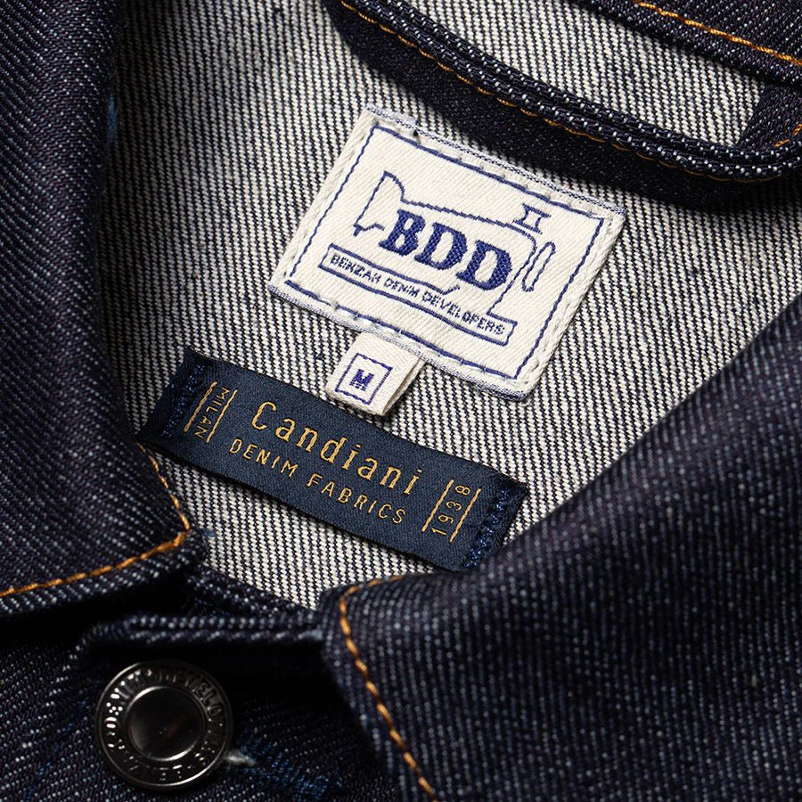 BenzakTrucker Jacket BDJ - 05 Vintage Indigo SelvedgeShirtBritish Parts Lucerne