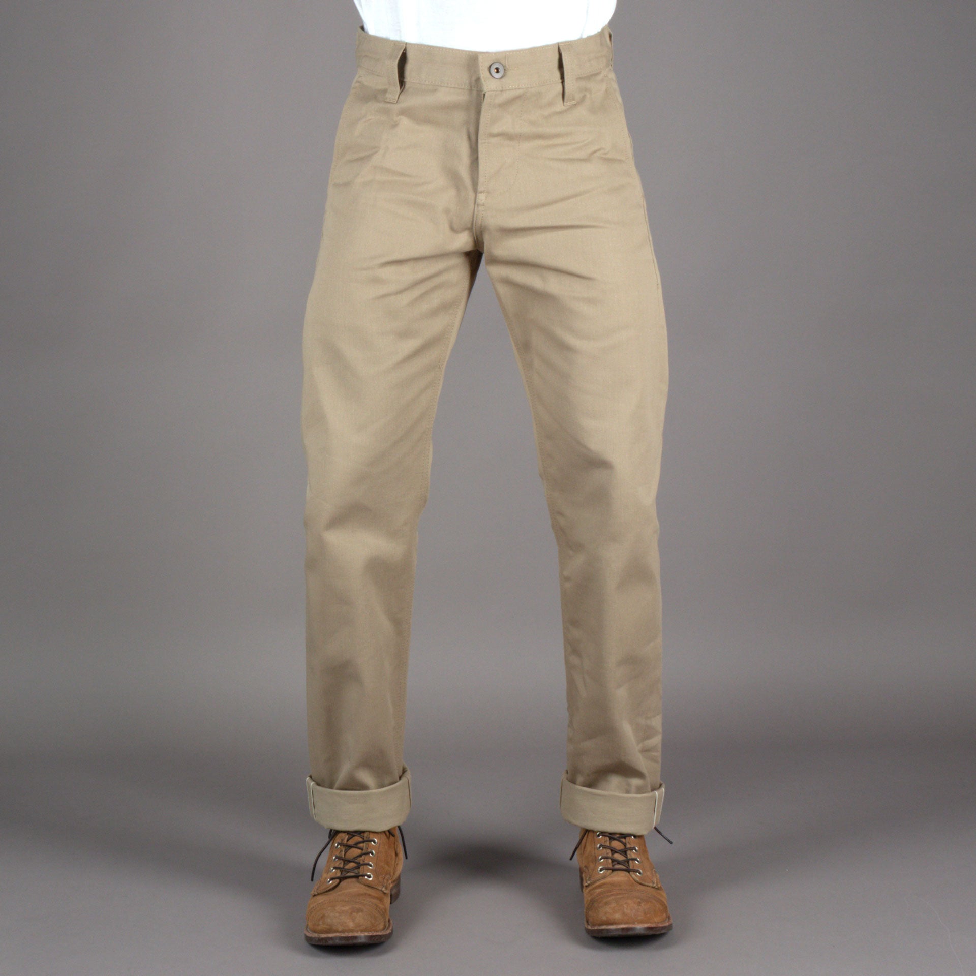 Blue man jeansChino pants Beige SelvagePantsBritish Parts Lucerne