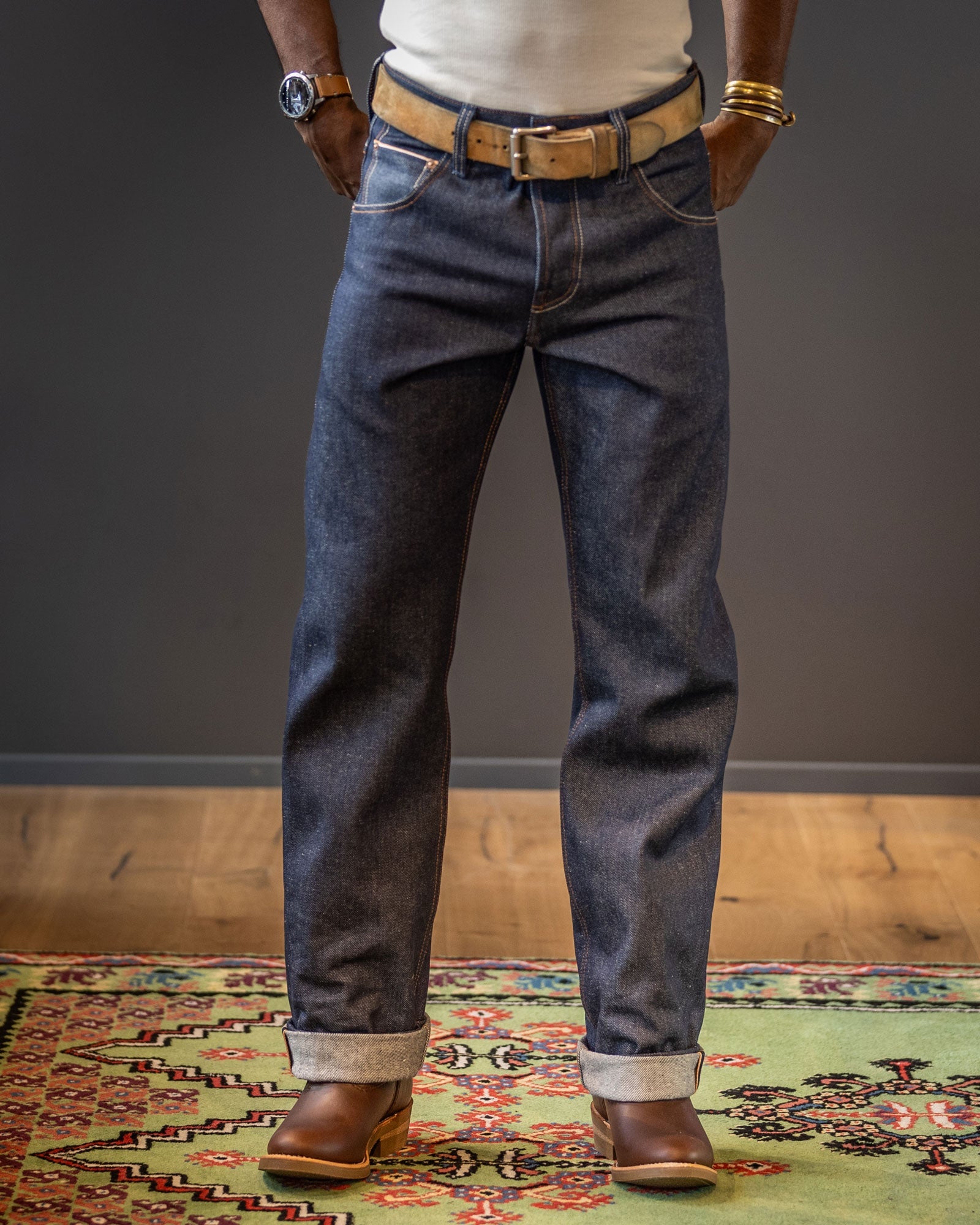 Straight leg denim pantsStraight leg (high) denim pants 13.5 ozPantsBritish Parts Lucerne