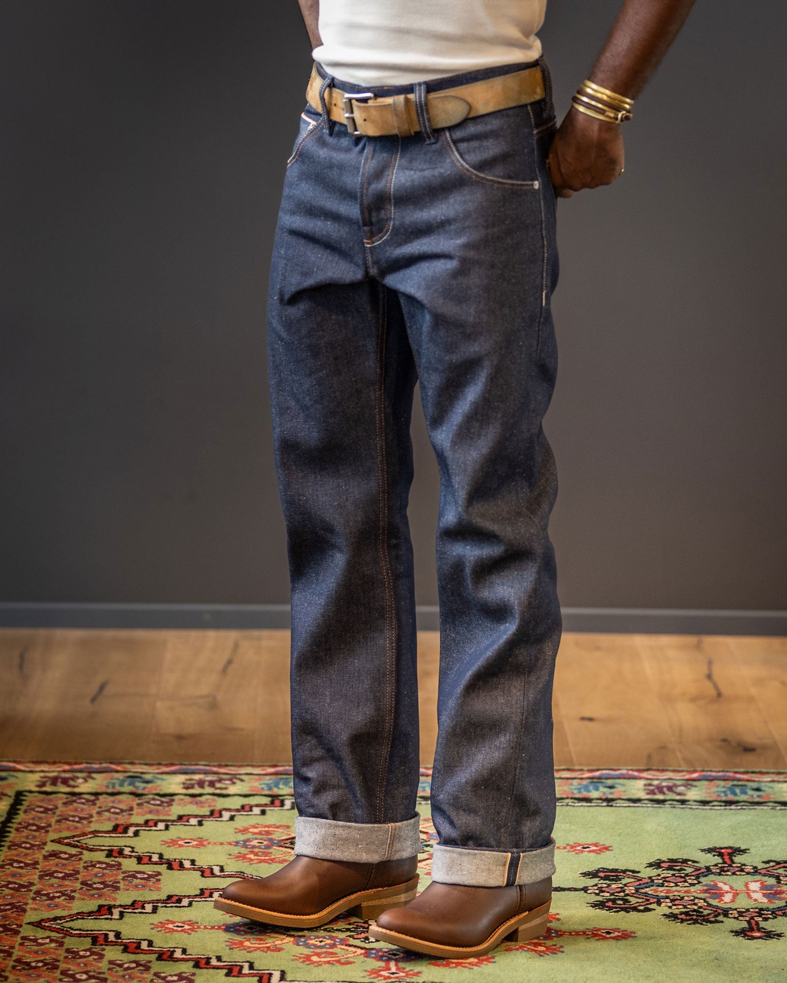 Straight leg denim pantsStraight leg (high) denim pants 13.5 ozPantsBritish Parts Lucerne