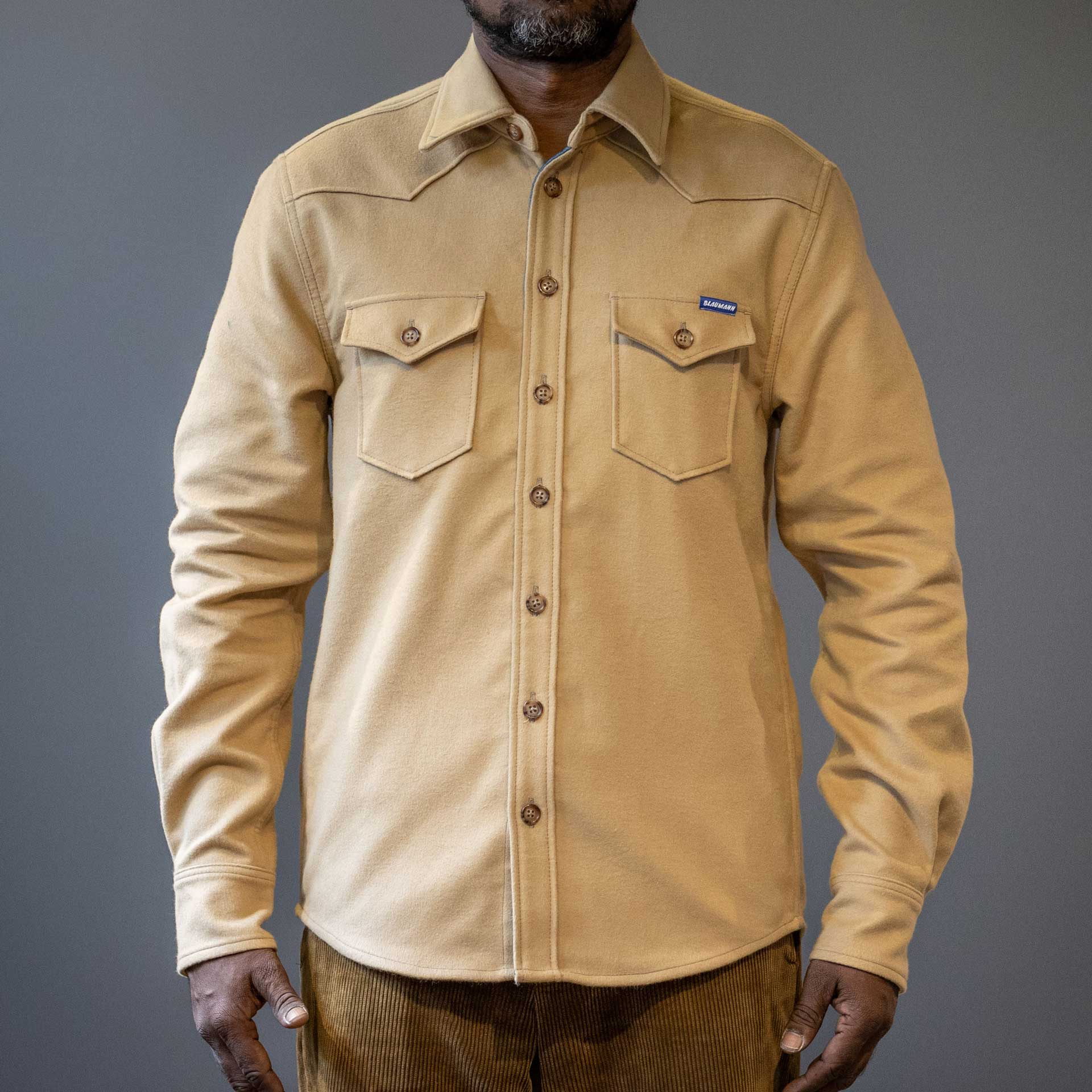 Blaumann JeanspantsStraight shirt Moleskin BeigeShirtBritish Parts Lucerne